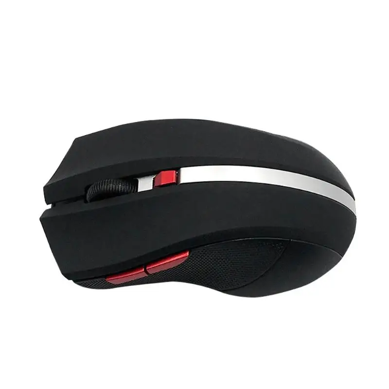 Черный 2,4 ГГц Беспроводная Двухрежимная Bluetooth 4,0+ 3,0 игровая мышь 2400 dpi 6 клавиш оптическая мышь для ПК ноутбука настольная дропшиппинг мышь - Цвет: Черный
