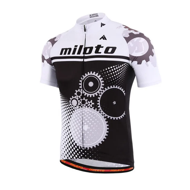 MILOTO Team Велоспорт Джерси дышащая Ropa Ciclismo мужская Топ велосипед с коротким рукавом