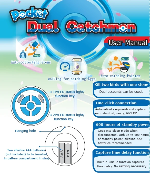 MEGACOM для карманного двойного Catchmon для Gotcha/автоматический ловли автоматический для автоловли для Pokemon Go для Pokestop для ios/Android