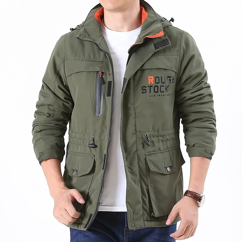 Army green velvet Мужская зимняя флисовая водонепроницаемая куртка для спорта на открытом воздухе, теплое Брендовое пальто для походов, кемпинга, походов, лыж, мужские куртки - Цвет: Army green velvet