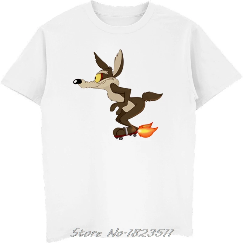 Новинка Мужская футболка с рисунком Уилли койота дорожный бегунок Looney Tunes
