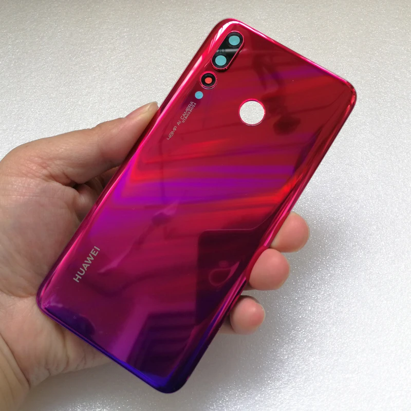 Новинка, задняя крышка из закаленного стекла для huawei Nova 4 VCE-AL00, запасные части, крышка для батареи, корпус+ рамка для камеры+ крышка для вспышки