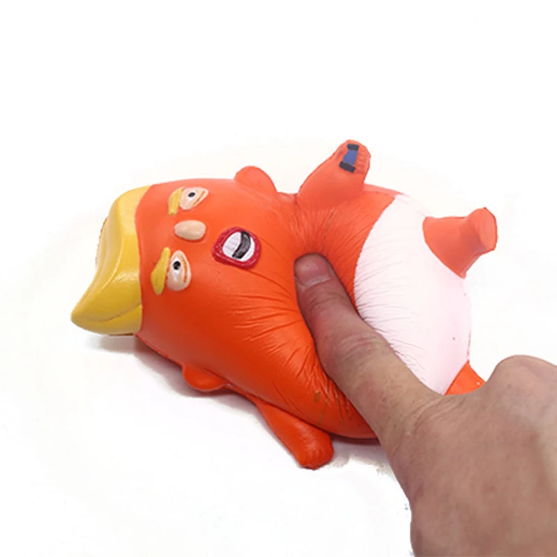 Мягкий медленно поднимающийся мультфильм Трамп игрушка давилка Америки