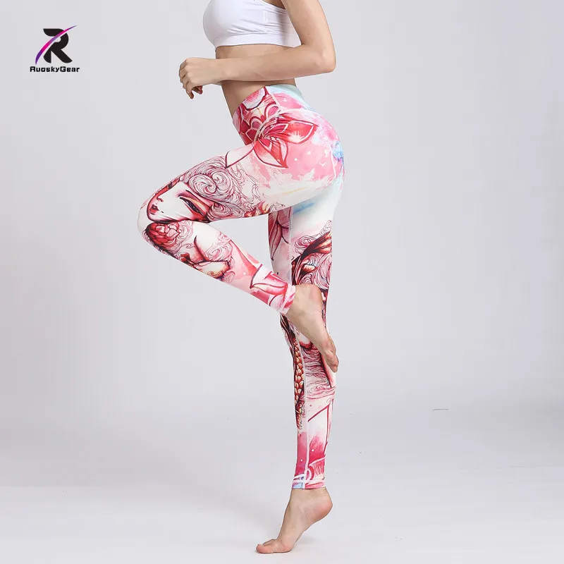 

Women Running Tights Sport Yoga Leggings Pants Fitness Clothes for Gym Jogging Sport High Waist Workout Sportswear Free Shipping