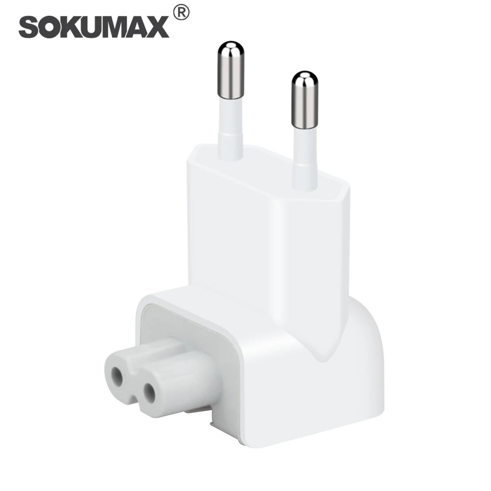 SOKUMAX евро вилка AC УТКА ГОЛОВА для iPad Air Pro MacBook Зарядное устройство Костюм Для MagSafe 2 стены зарядки адаптер питания ЕС Европейский Pin