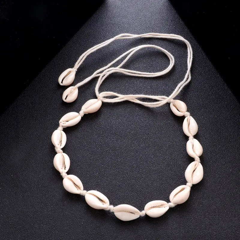necklace 11 Богемное ожерелье-чокер в виде морской раковины для женщин, колье в виде раковины каури Vsco, летнее ожерелье для девушек, ювелирное изделие, колье для женщин - Окраска металла: necklace 11