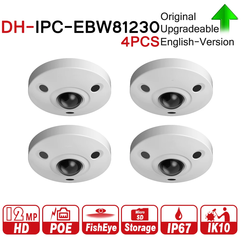 DH IPC EBW81230 12MP панорамная сеть инфракрасный широкоугольный камера 4 шт./лот H.265/H.264 3DNR