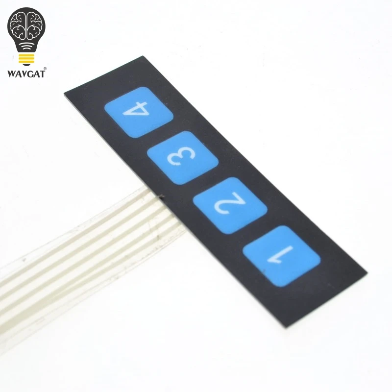 1 шт. 4 кнопочный матричный мембранный переключатель панель управления