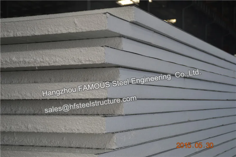 Сэндвич панель для крыши из полиуретана и пенополистирола 50 мм * 1 м|pu pu|panel sandwichpanel