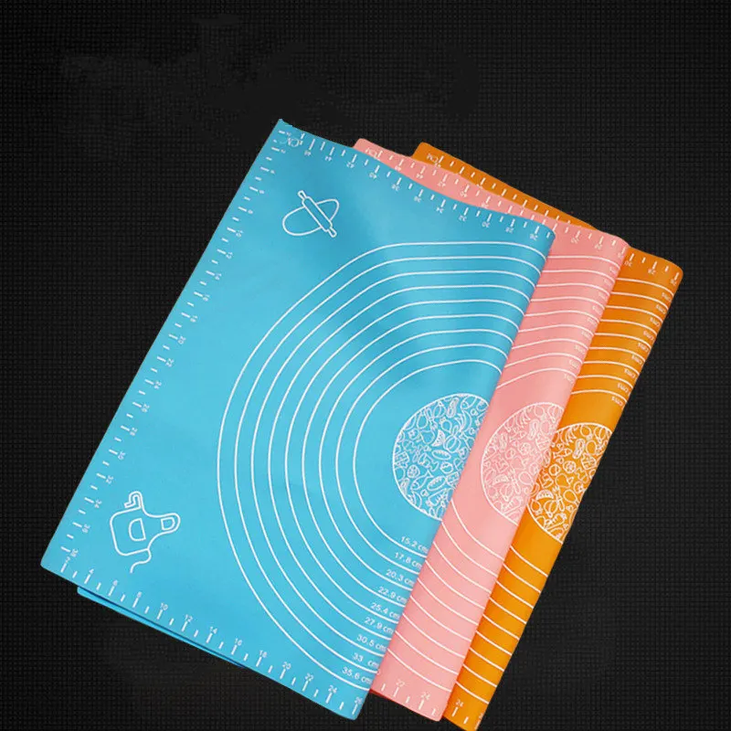 

29*26cm New Silicone Mat Baking Cakes Pans 100% Non-Stick Dough Pastry Fondant Rolling Cutting Mat Kitchen Bakeware Tools