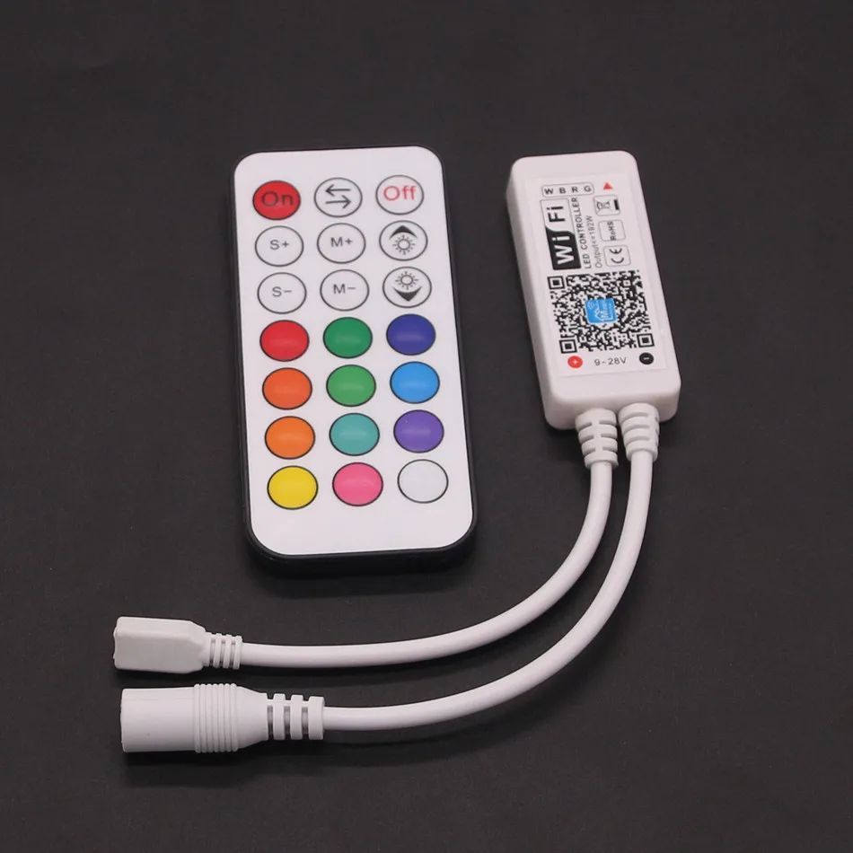 BEILAI DC 12 В 24 Мини wifi светодиодный RGB контроллер с RF 21Key пульт дистанционного