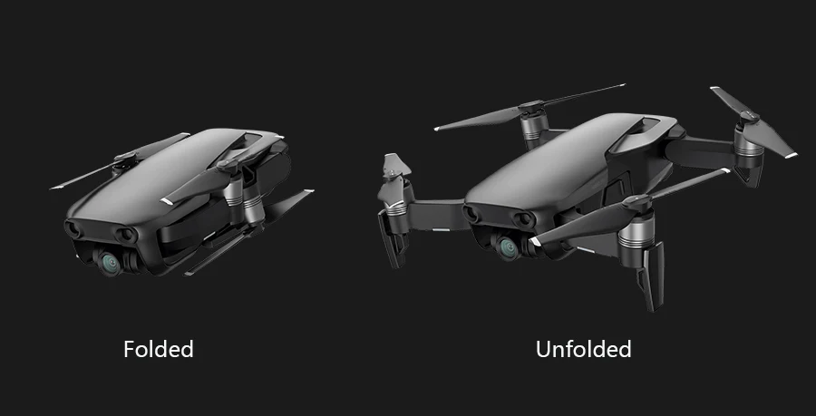 DJI Mavic Air Складной& Портативный Дрон 32MP Сфера панорамы 3-осевому гидростабилизатору и 4K Камера до 21 минут времени полета комбо