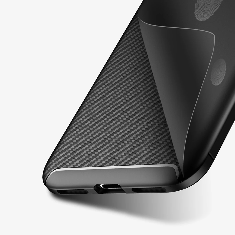 Чехол из углеродного волокна для iPhone X XR XS Max 8 7 6 6S Plus силиконовый чехол роскошный