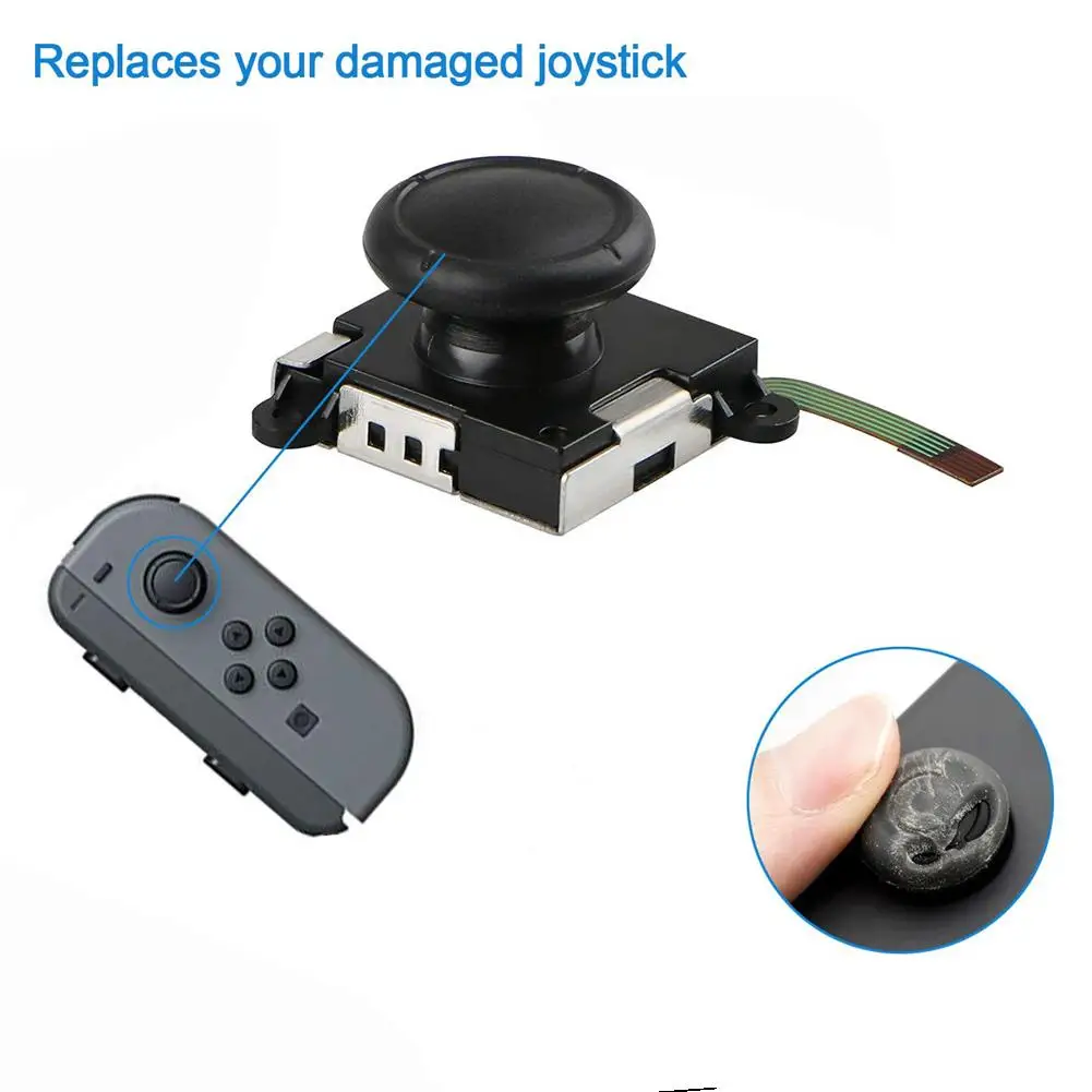 2-Pack аналоговый джойстик для переключателя Joy-Con контроллер включает в себя три
