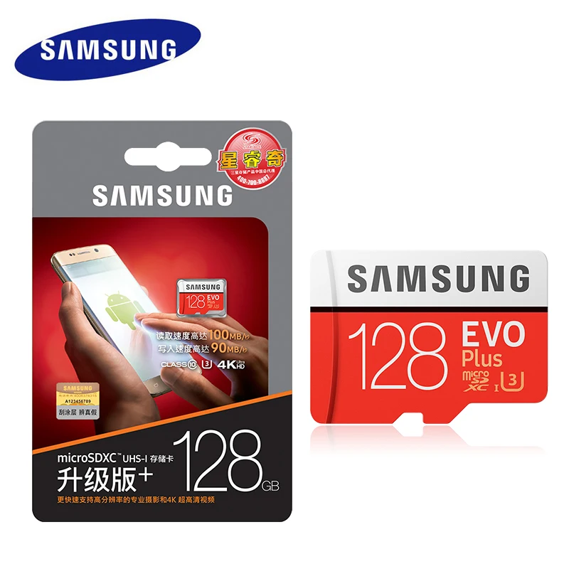 

SAMSUNG Memory Card Micro SD 256GB 16GB 32GB 64GB 128GB SDHC SDXC Grade EVO+ Class 10 C10 UHS TF Cards Trans Flash Microsd New