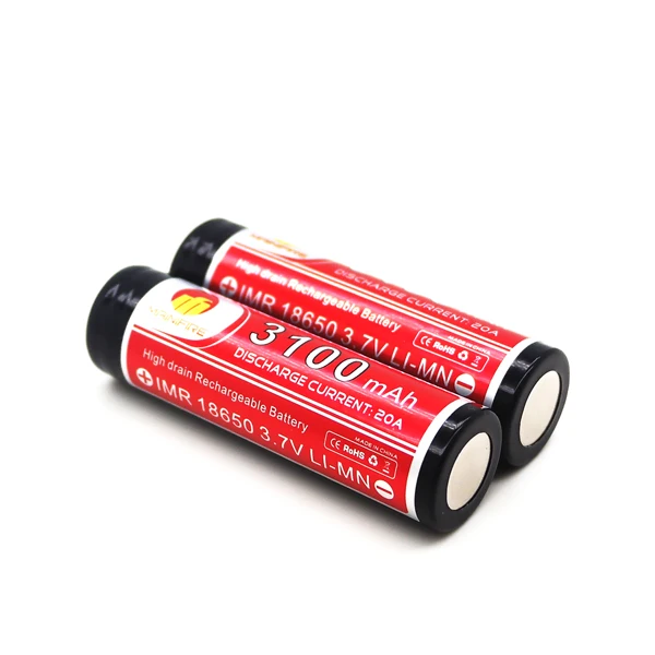 Электронная сигарета Mainifire 18650 батарея 3100mah 20a 3 7 v литий-ионный полимерный