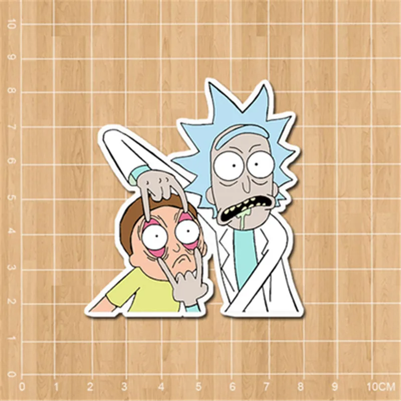 Аниме Rick Squanchy Evil morty terry cat Mr.Meeseeks водонепроницаемая наклейка для детей дневник
