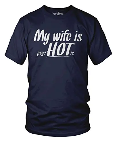 Моя Жена Горячей и Психотических Смешно Мужа Футболки|t-shirt t-shirt|funny t-shirtt-shirt funny |