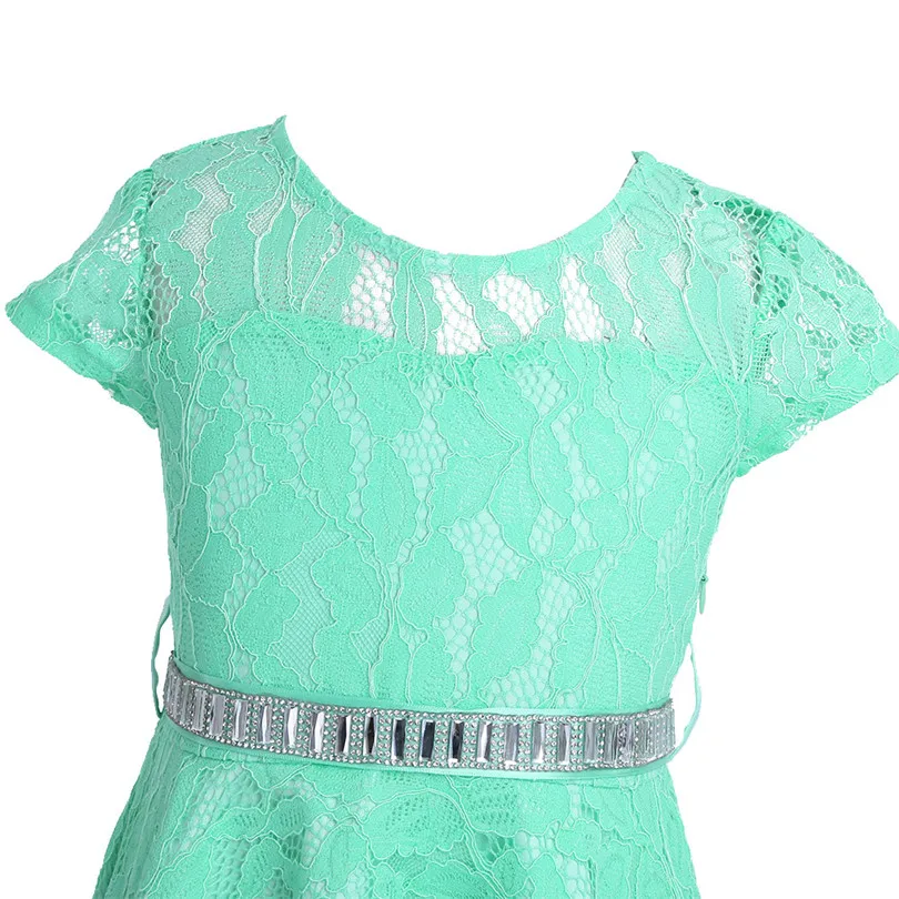 IEFiEL/детское кружевное платье с цветочным рисунком для девочек на вечеринку и