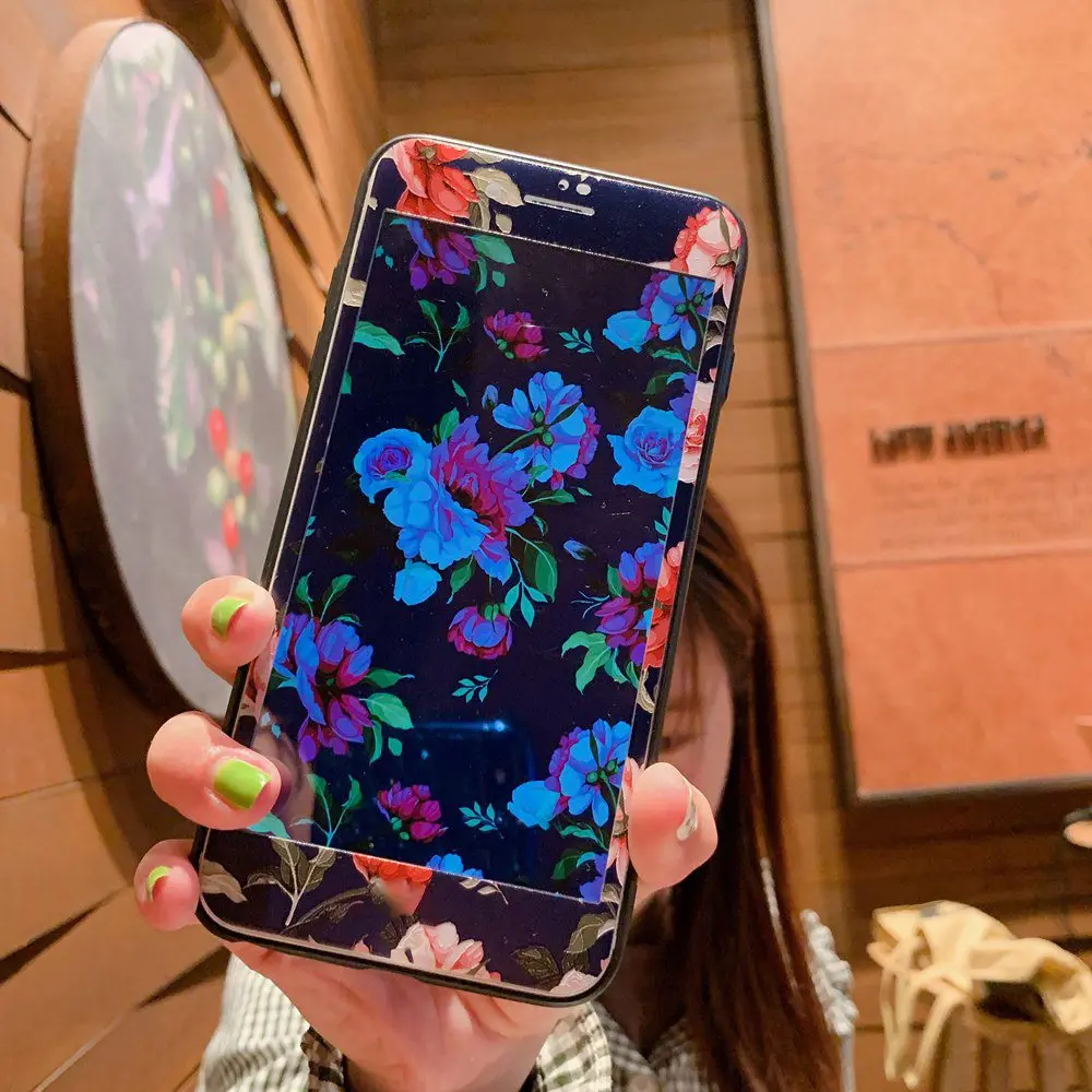 KISSCASE Luxury Cloth Phone Case For iPhone XS Max 6S Plus 6 7 8 5S Litter Flower Cover XR X SE 5 Fundas |