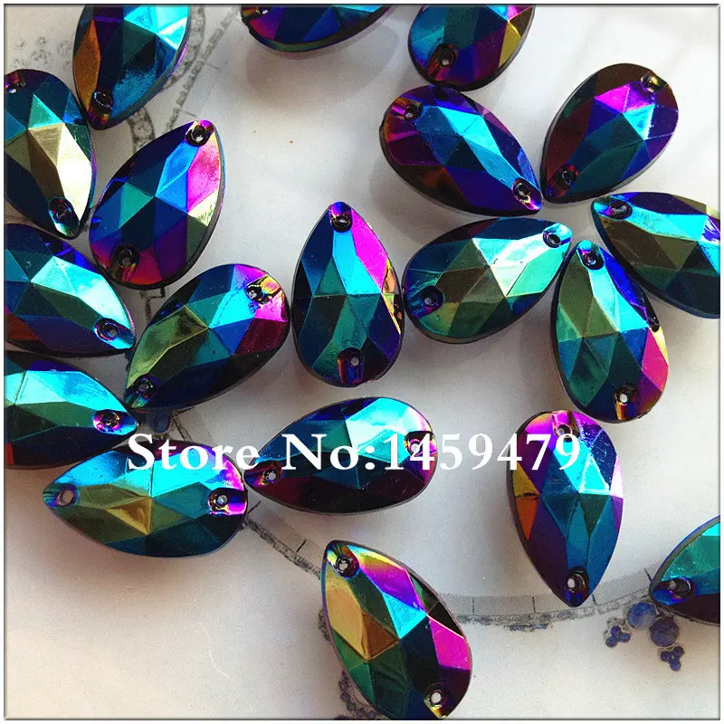 Бесплатная доставка стразы черного цвета 200 шт./лот 18*11 мм акриловые кристаллы AB в