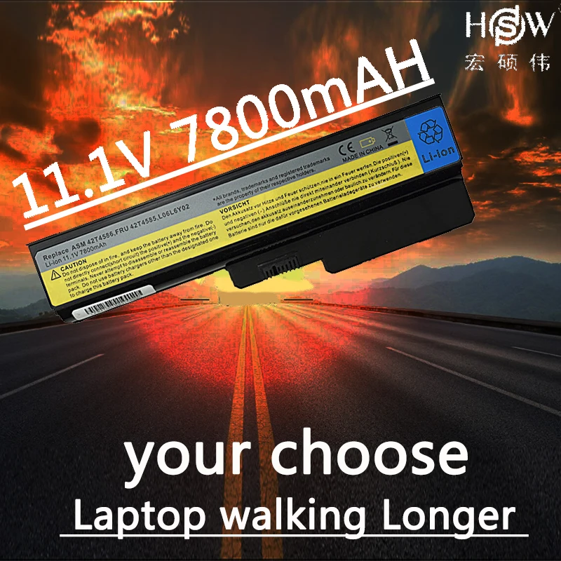 Аккумулятор HSW 7800 мАч для Lenovo 3000 B460 B550 G430 G430A G430L G430M G450 G450A G450M G455 G530 G530A G530M G550 G555