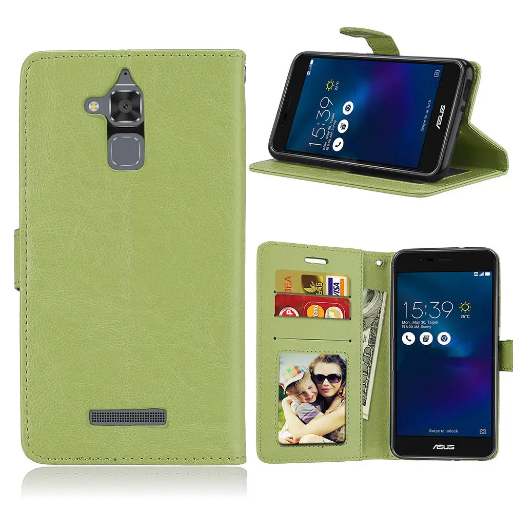 Кожаный чехол-книжка для Asus ZenFone 3 Max ZC520TL X008D, винтажный Чехол-кошелек, чехол-подставка из ПУ+ ТПУ, держатель для карт, сумки для Asus 3 Max
