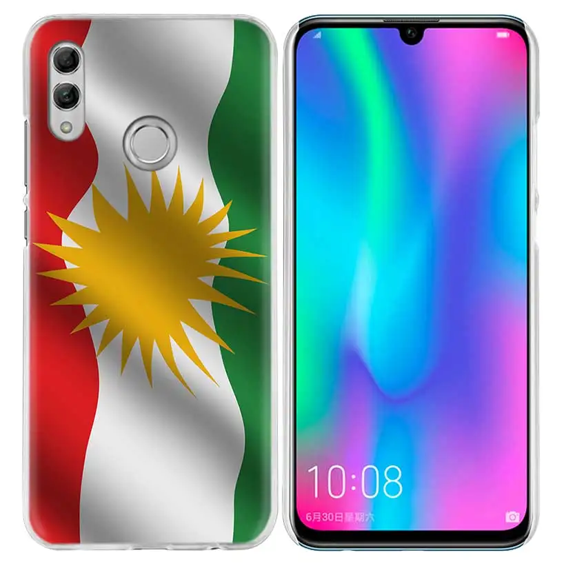 Курдистана чехол с флагом для huawei Honor 8X Y9 9 10 Lite Play 7C 8C 8S 8A фотоаппаратов моментальной печати 7S 7A Pro V20 20i Y6 Y7 Y5 жесткий чехол из ПК для телефона Coque - Цвет: 10
