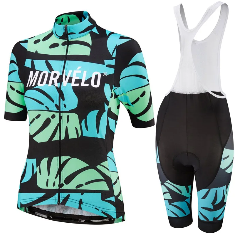 Pro team Morvelo Женская велосипедная Джерси Набор спортивная одежда шорты рукав Maillot Ropa