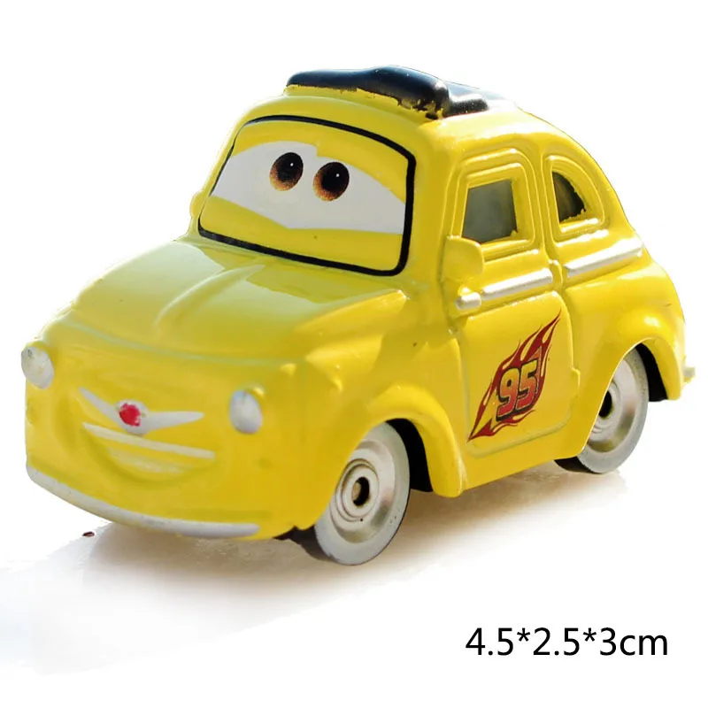 1:55 disney Pixar тачки 3 новые роли мисс фриттер Молния Маккуин Джексон шторм Круз Рамирез матер металлический автомобиль игрушки подарок на день рождения
