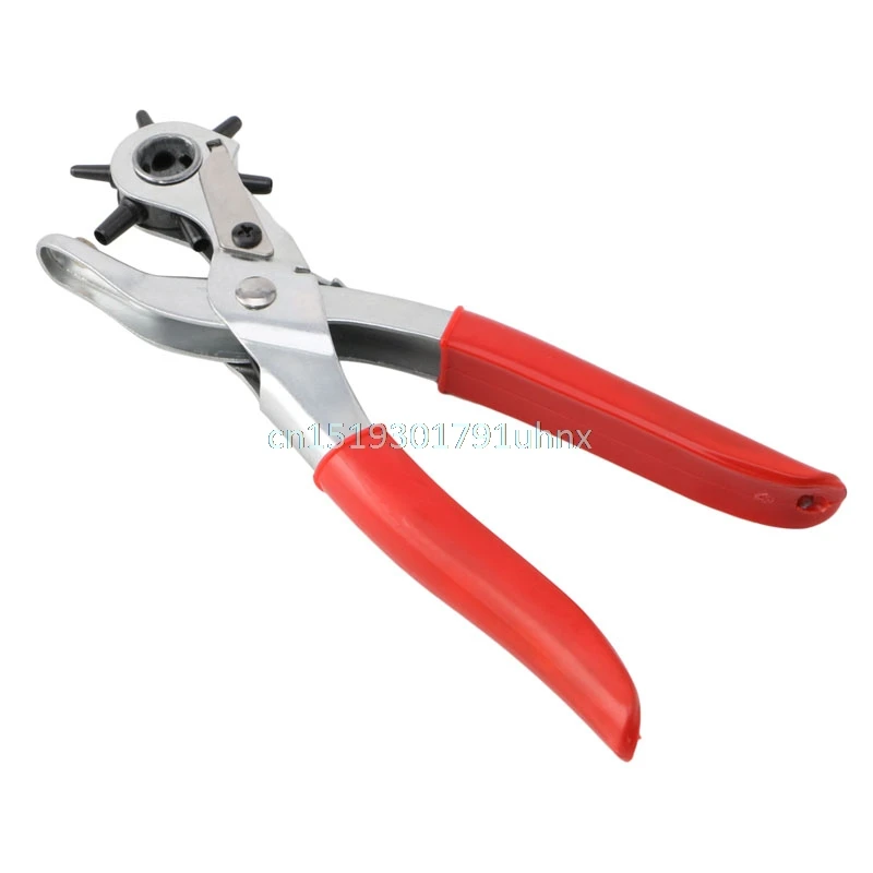 Сверхмощные вращающиеся плоскогубцы с 6 отверстиями для кожаных ремней бумажных