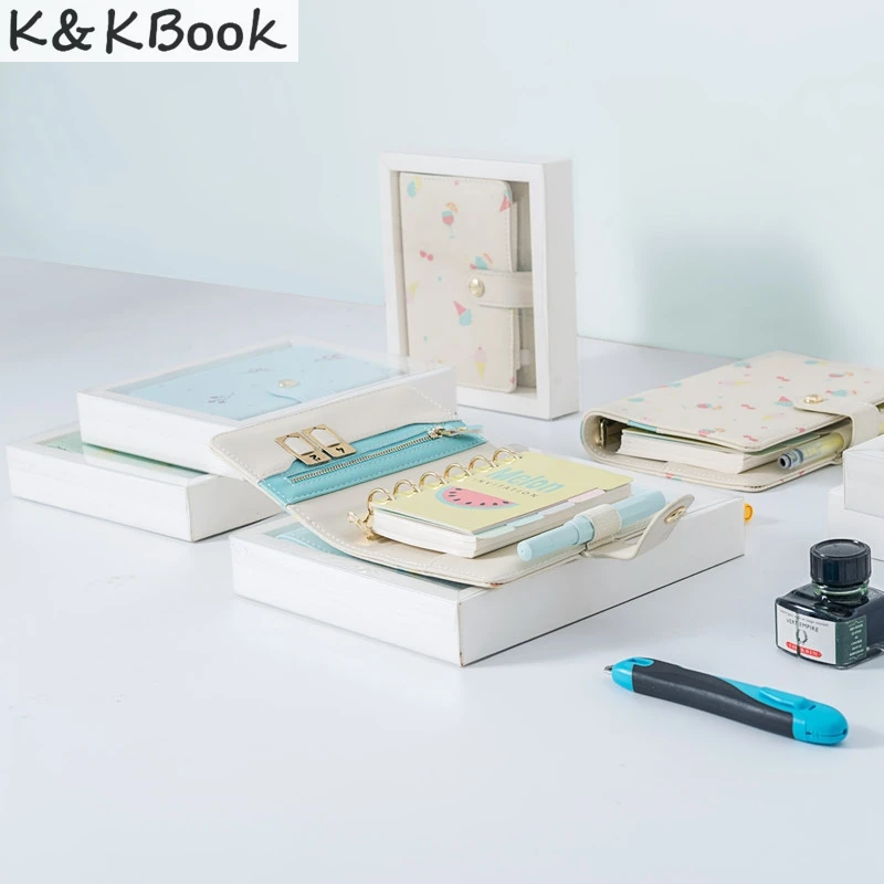 K & KBOOK A6 A7 PU кожа конфетный цвет Hello летний персональный дневник кавайный