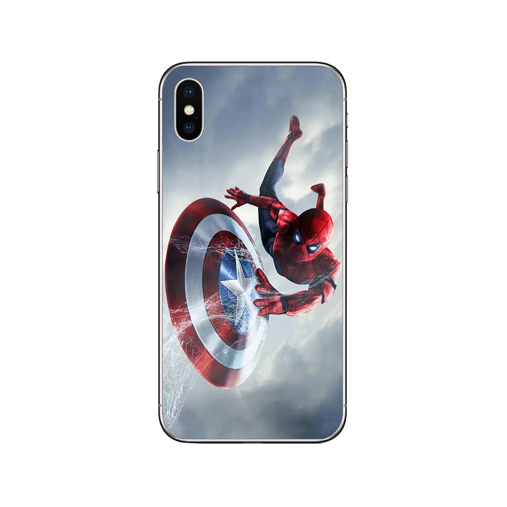 Чехлы для телефонов ciciber Marvel для iPhone 11 Pro Max, чехол для iPhone XR 8 7 6 6S Plus X XS MAX 5S SE, мягкий чехол из ТПУ