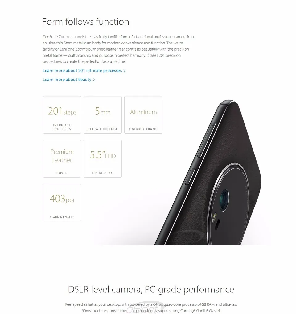 ASUS Zenfone Zoom ZX551ML android смартфон 5," FHD Z3580 2,3 ГГц 4 Гб/64 ГБ 3x оптический зум Камера 4G Lte мобильный телефон