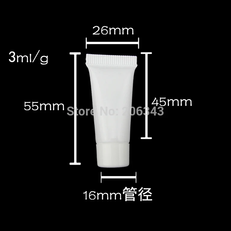 3 мл мягкая или стирка Сливочная трубка для крема рук с белой крышкой может