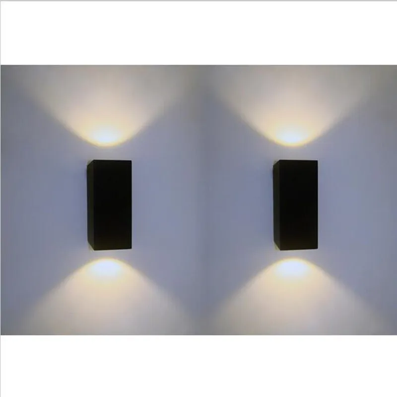 Бесплатная доставка 3 года гарантии 2*7 Вт Диммируемый двойной настенный