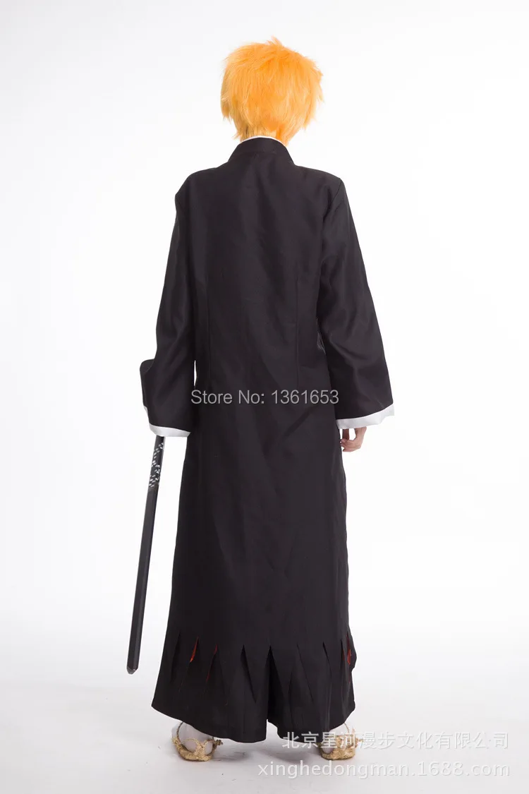 Лидер продаж костюм для косплея из аниме отбеливатель чёрный/белый Ичиго