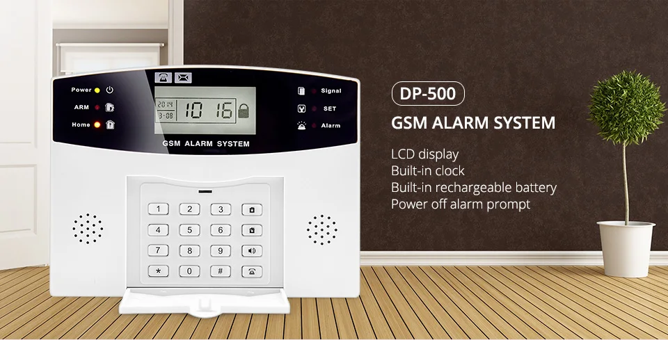 Беспроводной проводной PSTN GSM сигнализация 99 беспроводной 8 проводных зон поддержка релейного выхода умный дом управление Поддержка Android IOS APP