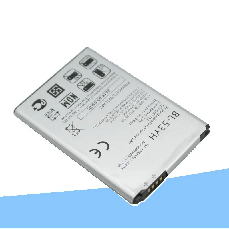 ISkyamS 3x3000 мАч BL-53YH Сменный аккумулятор для LG Optimus G3 D850 D851 D855 LS990 D830 VS985 F400 BL53YH |