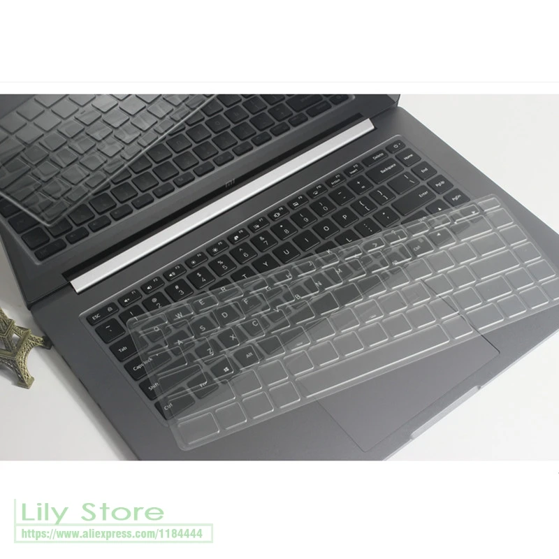 Ультратонкий прозрачный защитный чехол из ТПУ с клавиатурой для Xiaomi Mi Notebook Pro 15 6