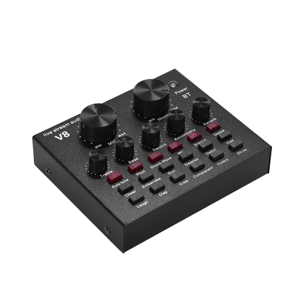 Аксессуары для гитары Аудио Смешивание звуковая карта USB аудио интерфейс BT