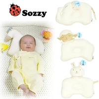 sozzy baby nursing sleep pillow cute baby cushion newborn sleep positioner flat head shape kid anti pillow plush toys