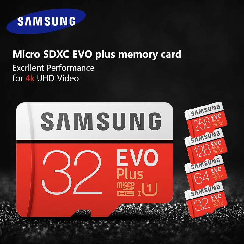 SAMSUNG карты памяти 32 Гб 64 sd карт 128 ГБ 256 карта EVO объемом Micro SD 16 класс скорости 10 TF Trans