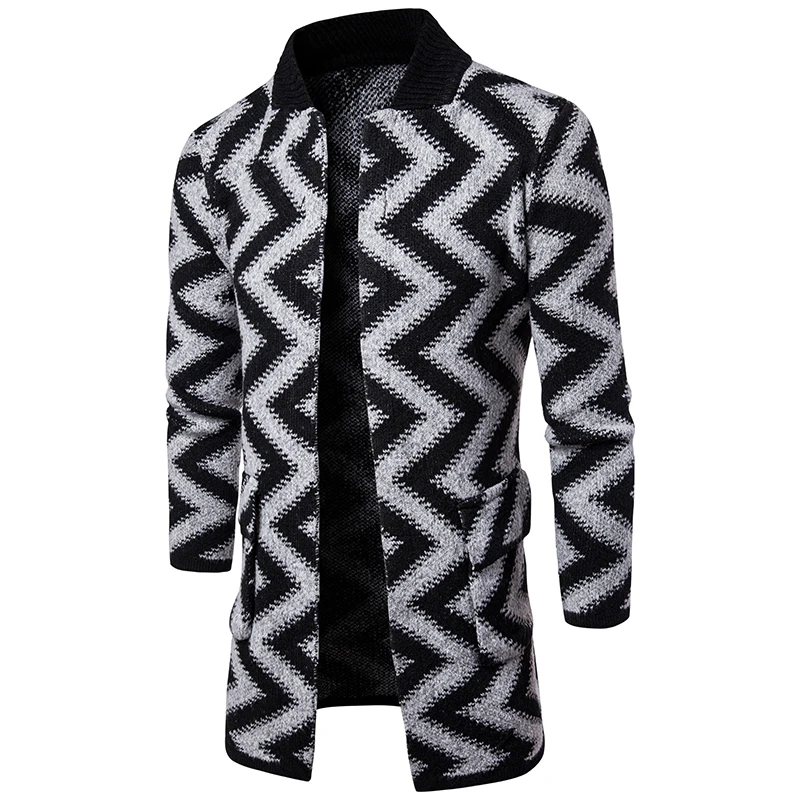 Новинка 2019 корейский стиль модный популярный мужской вязаный кардиган в стиле