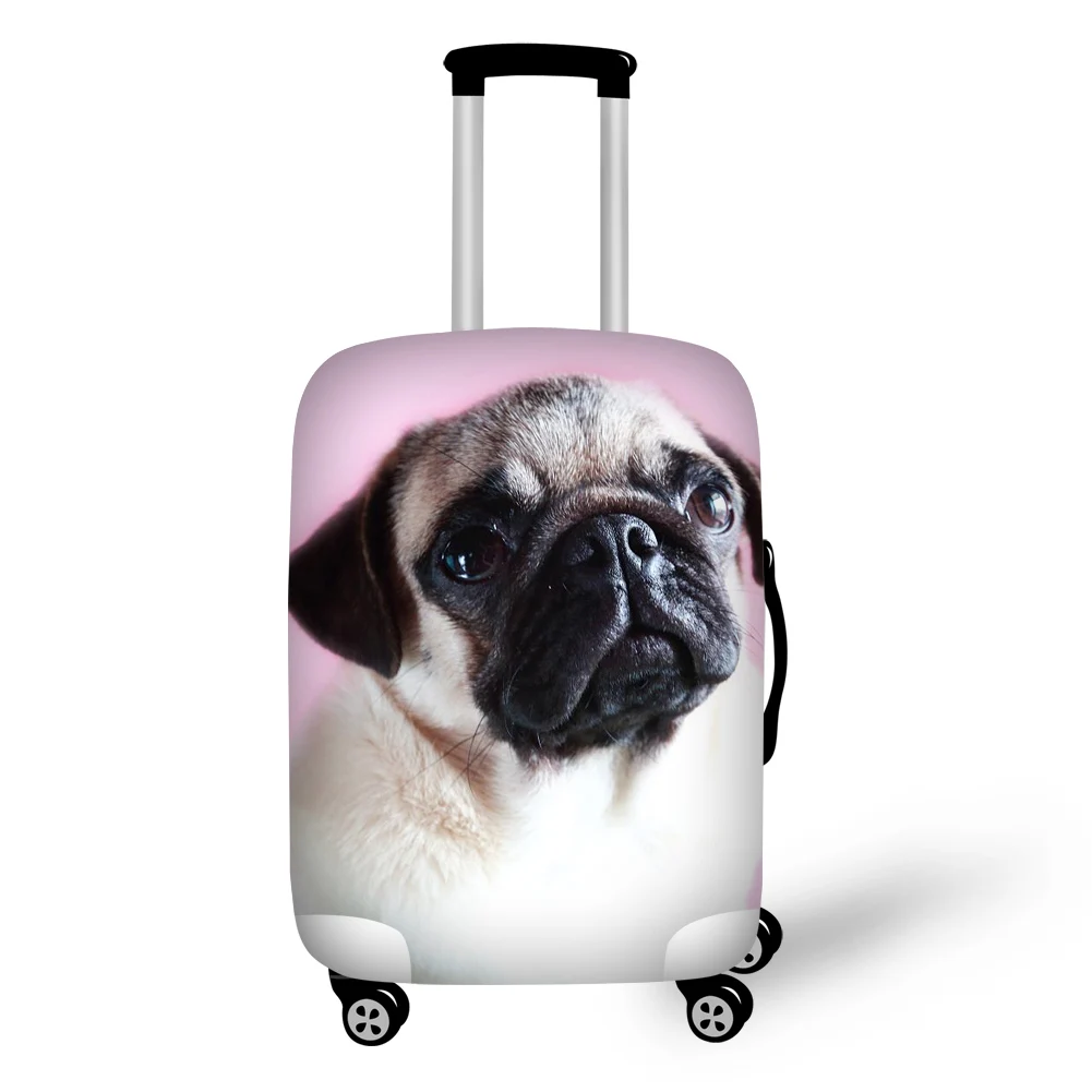 L1649 Nopersonality Puppy принт с Мопсом багаж защитный чехол эластичный 18-30 дюймов чемодан Крышка Водонепроницаемый для дорожных принадлежностей - Цвет: L1649