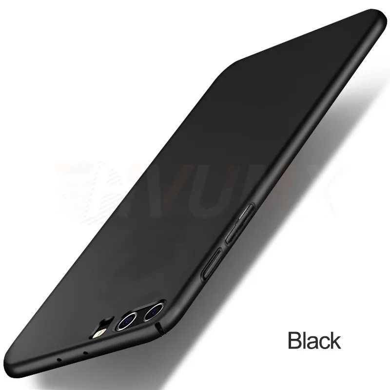Black Жесткий чехол для телефона из поликарбоната для huawei P10 P9 plus, Ультратонкий чехол для huawei P9 P10 Lite, задняя крышка, защита от падения, чехол - Цвет: Black
