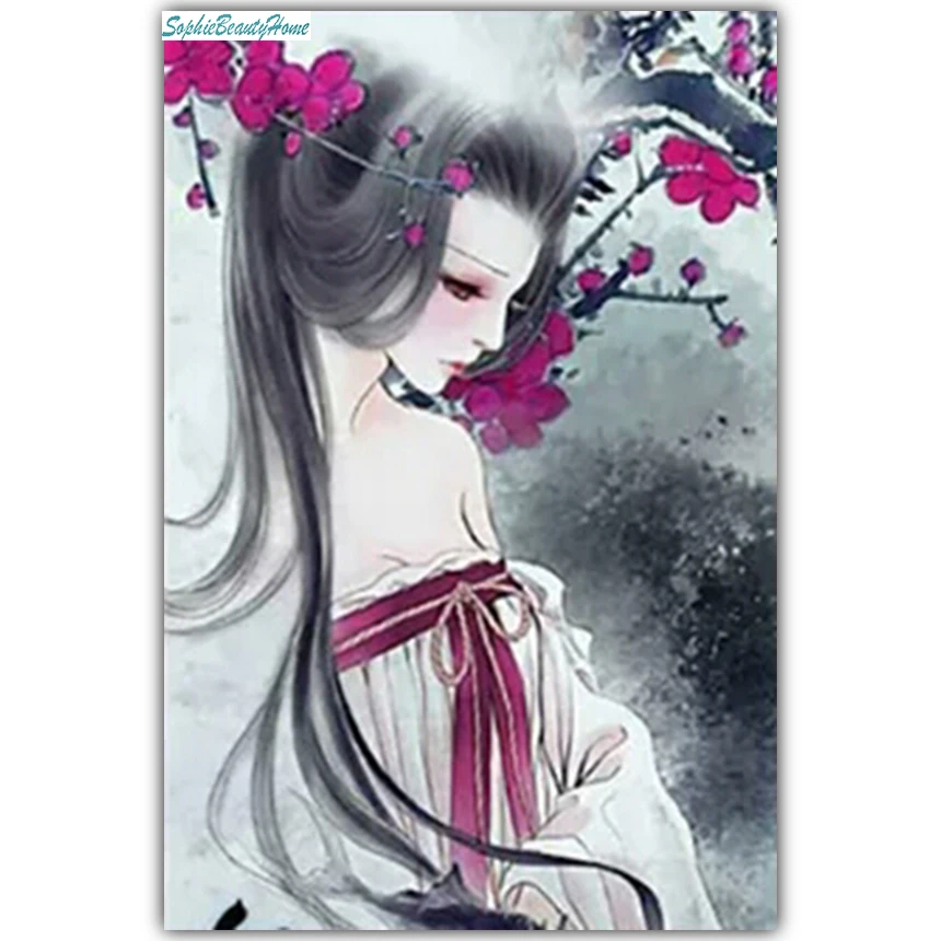 

Sophie beauty home 5D DIY diamond embroidery ancient aesthetic characters DIY cross stitch pictures mosaic wall stickers decorat
