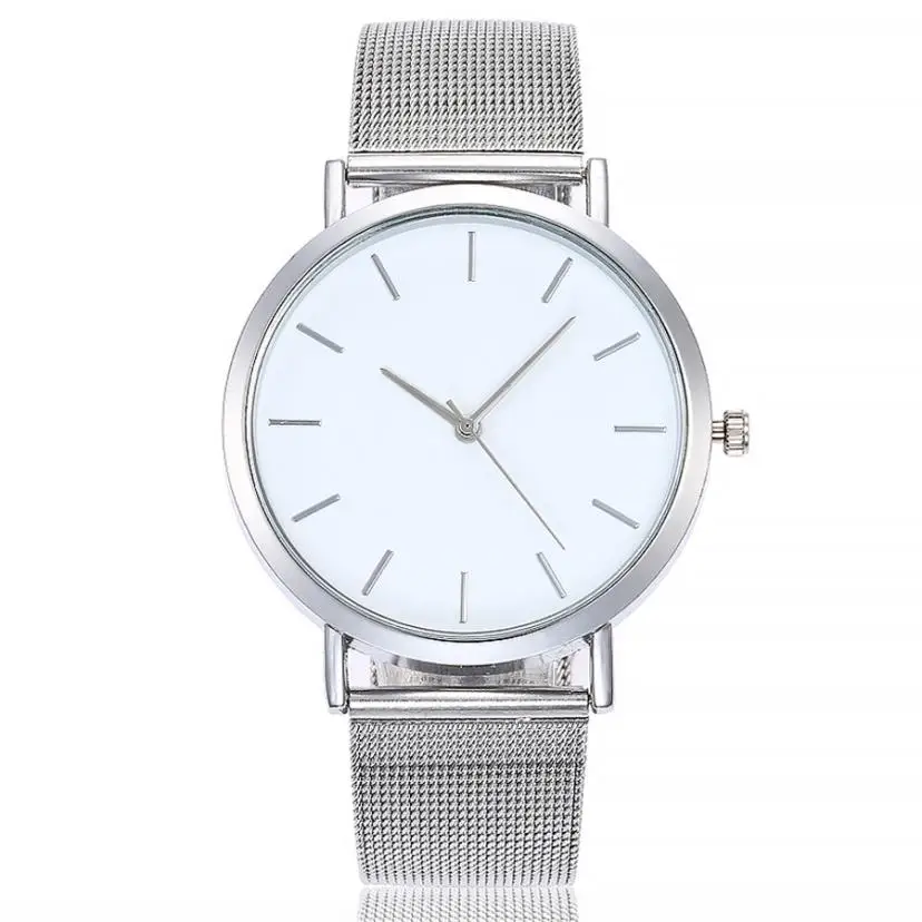 Vansvar женские часы Круглый Dail роскошные серебряные часы Reloj Классический Повседневный Сплав Модные Повседневные кварцевые наручные часы 18FEB13
