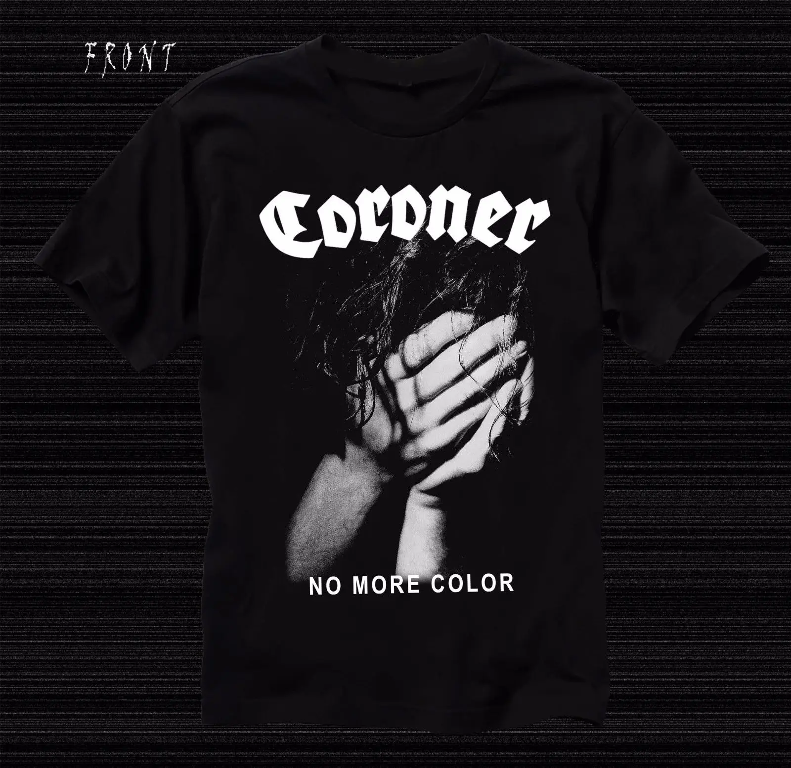 Коронер больше нет цвета Thrash metal Kreator Voivod футболка Размеры: S до 7XL Удобная