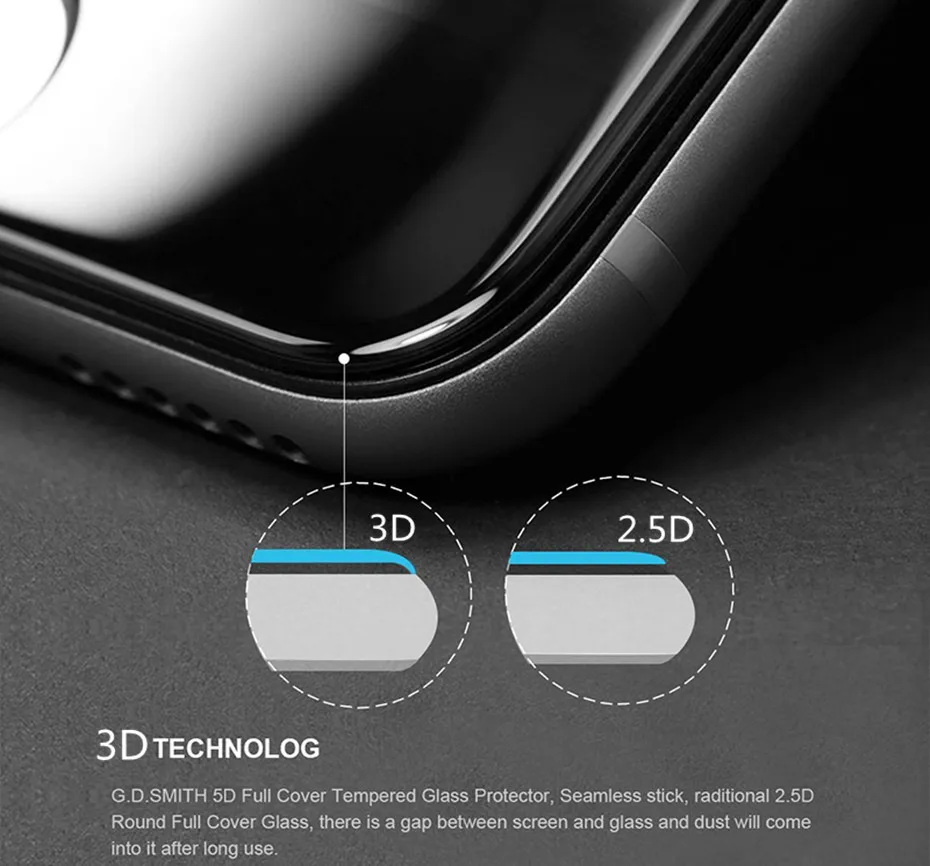 2 шт. Fuwahsoon 3D полное покрытие закаленное Стекло для iPhone 7 plus защитный x 8 6s экран